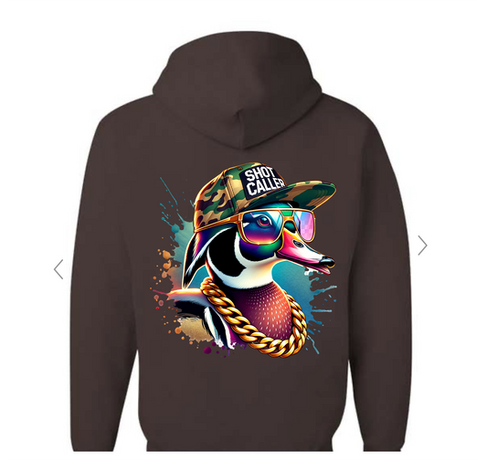 Shot caller wood duck hoodies