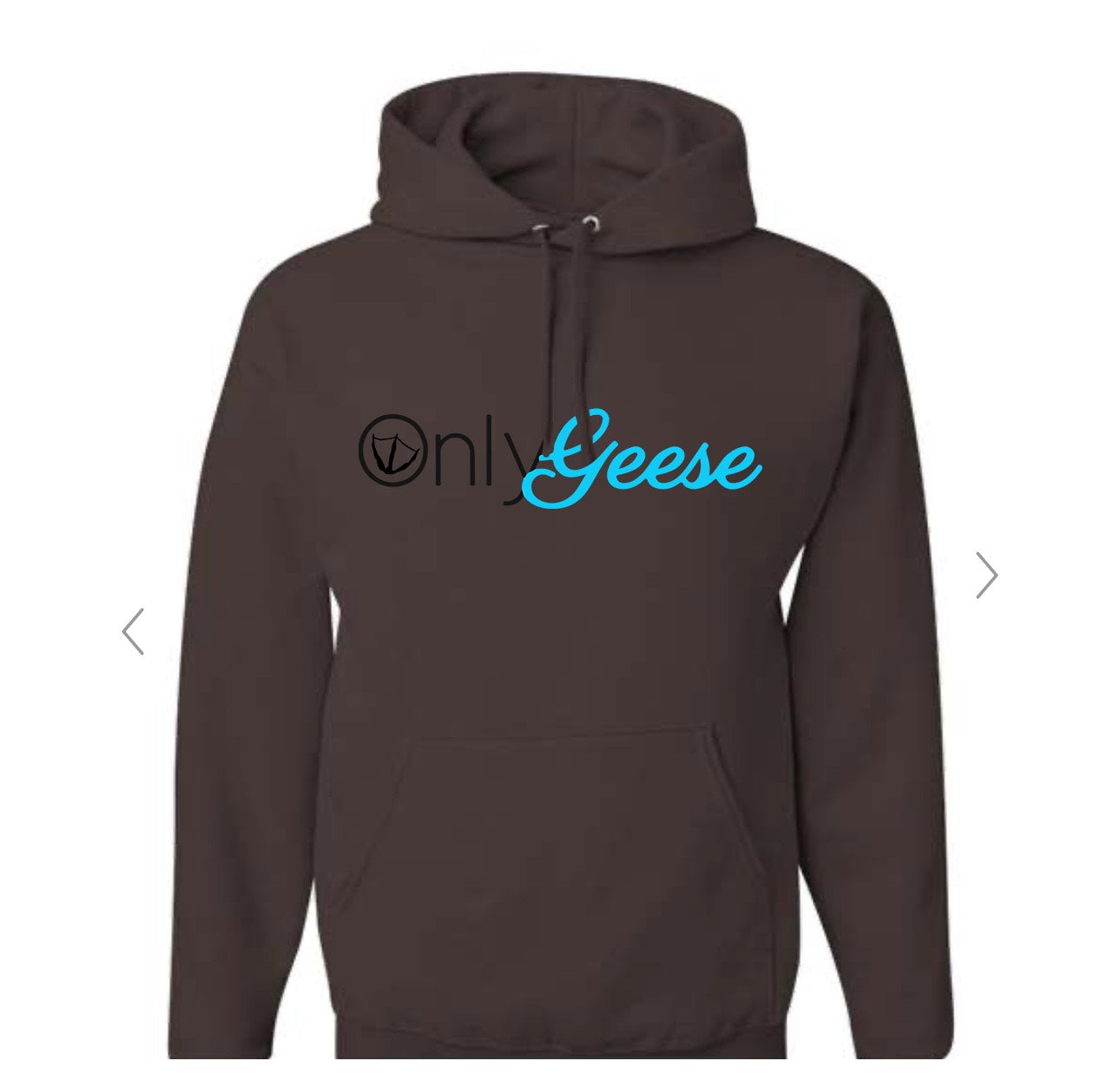 “OnlyGeese”  hoodie w/ DB logo on the back